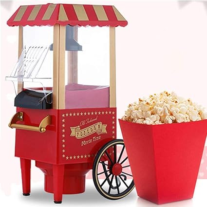 LKSIING Palomitero 1200W Retro Máquina de Palomita con Aire ...