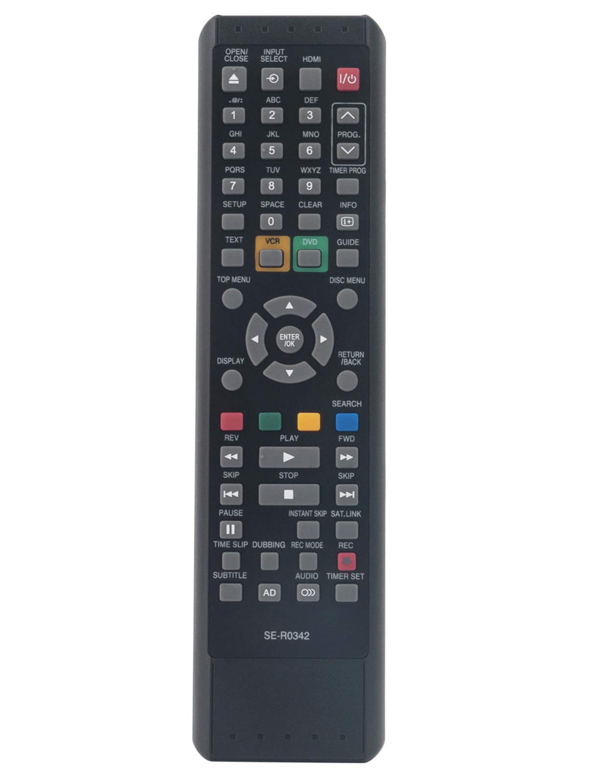 VINABTY SE-R0342 Replacement Remote Fit for Toshiba DVD VCR VIDEO CASSETTE RECORDER DVR20KB