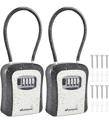 Amazon.com: Portable Key Lock Box,Key Holder Safe Security Lock
