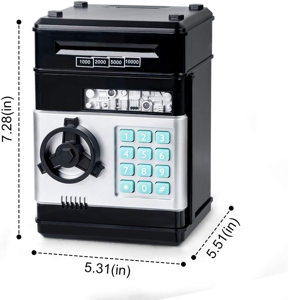 Thedttoy Digital Money Box Mini ATM Safe Money Bank for 3 4 5+ Years Old Kids - Image 5