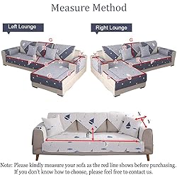 TEWENE Sectional Sofa Couch Covers Anti-Slip Sofa