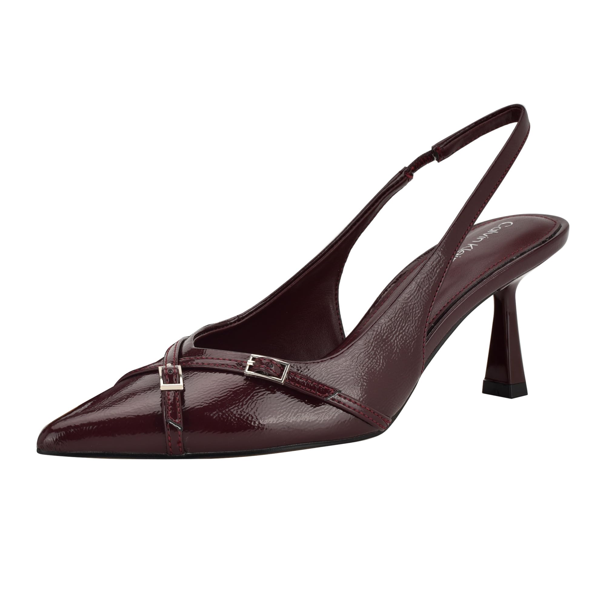 Calvin Klein Women’s Tulissa Pump, Dark Red 600, 11