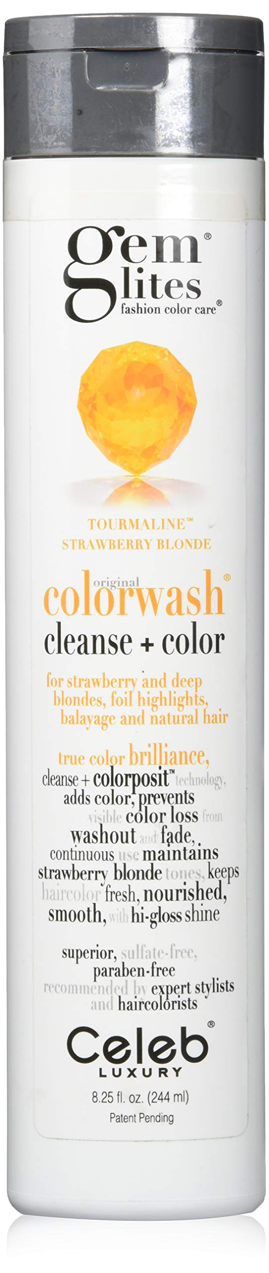 Celeb Luxury Gem Lites Semi Permanent Colourwash Shampoo Red - Tourmaline 240ml