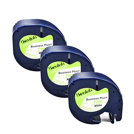 Amazon.com: 3 Pack Replace DYMO LetraTag Labeling Refills Paper Labels Tapes Self-Adhesive for ...