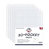 50ct 20-Pocket Coin Pages - Coin Pocket Pages for 2