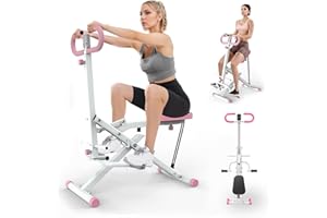 THCTVOUS Foldable Squat Machine for Women,Glutes Workout Machines with LCD Display & Adjustable Seat, Glutes & Abs Squat Machine for Home Gym,Space-Saving Design