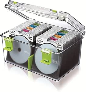 GWXJZ Estanterías para CD DVD Caja de Almacenamiento de Discos 220 Caja