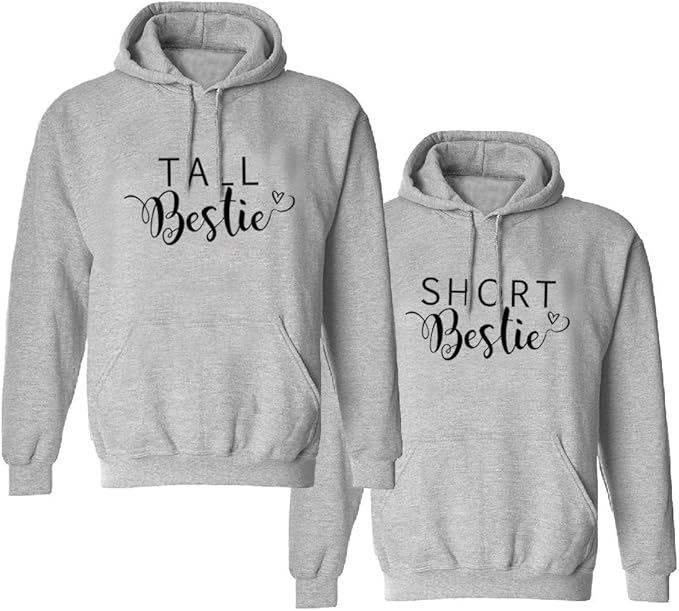 Amazon.com: Soul Couple Best Friends Hoodies for 2 Girls BFF Hoodies Pullover Matching Sweaters 