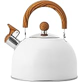 STARNOONTEK Tea Kettle, 88 Ounce 2.5L Stainless Steel Stove Top Whistling Tea Kettle Stainless Steel with Handle for Electric