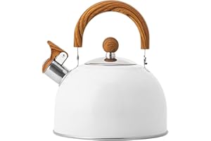 STARNOONTEK Tea Kettle, 88 Ounce 2.5L Stainless Steel Stove Top Whistling Tea Kettle Stainless Steel with Handle for Electric