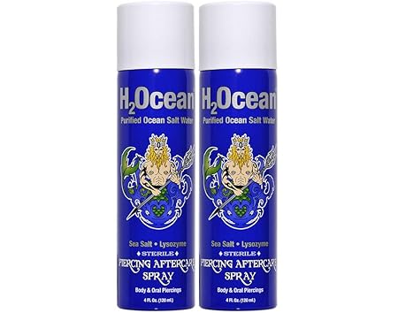 H2ocean Cvnrrm 4oz Piercing Aftercare Spray 2 Pack Amazon