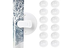 THINP 4 Pack Shower Curtain Clips with Water Guard, Self Adhesive Shower Curtain Weight Clip Curtain Clips Small Wire Holder for Shower Hanging Camper Christmas Decor Home Decoration Indoor and Outdoor