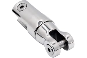 SHENGHUISS Heavy Duty Boat Anchor Chain Swivel Connector 316 Stainless SteelMulti-Directional Anchor Roller (2 Sizes)
