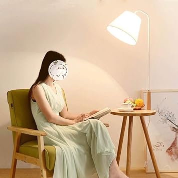 Led Floor Lamp With Table Attached Floor Lights Tripod Wood With