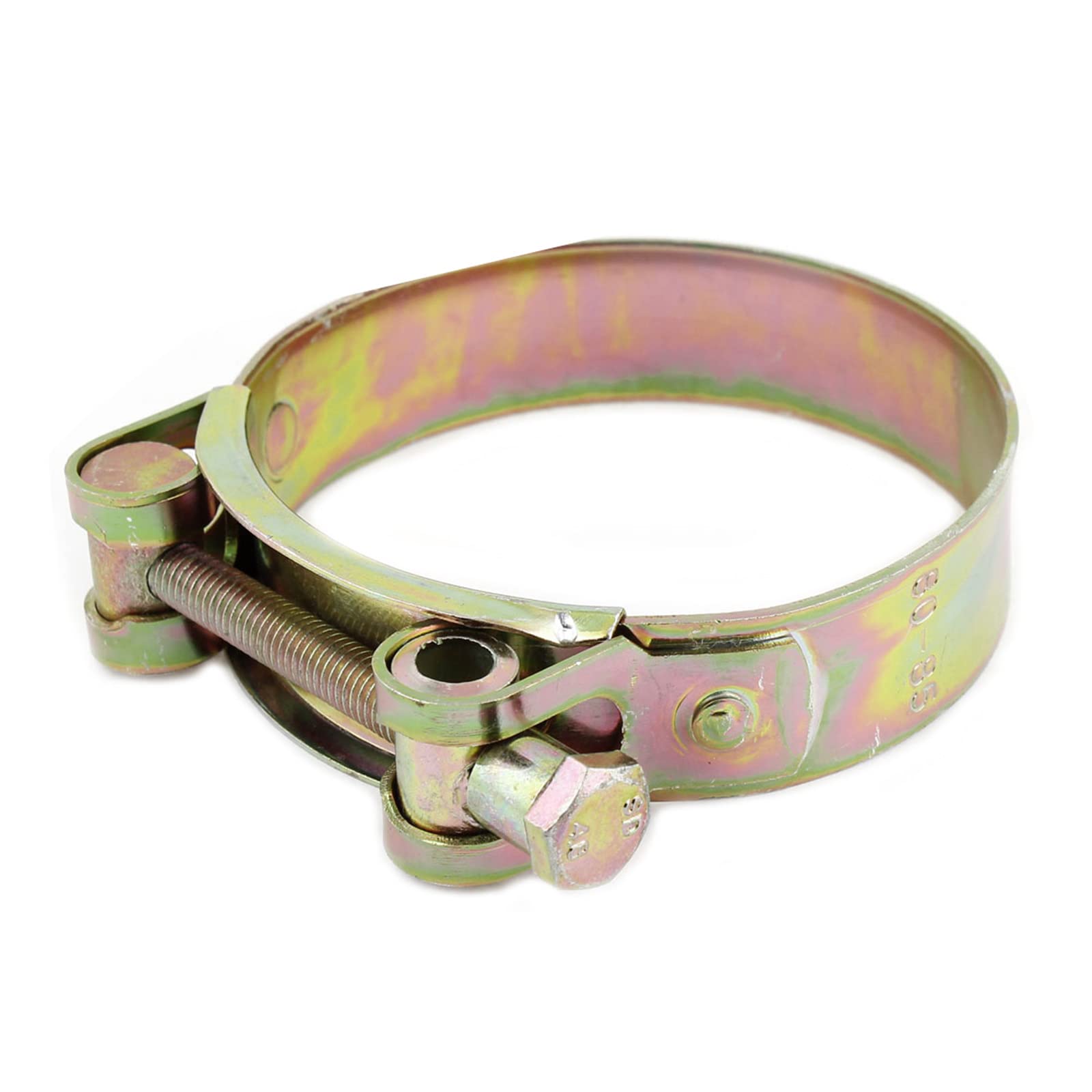 METALLIXITY T-Bolt Hose Clamps (80mm - 85mm/3.2" - 3.4") 1Pcs, Metal Clip - for Home Garden Tube Pipe Fastening