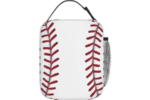 YOZIRIBO Kids Lunch Bag Lunch Box for Boys Girls Women Men, Reusable Insulated Lunch Tote Bag, Thermal Cooler Sack Food Handbags High Capacity for School Work Travel Picnic (Baseball 1)