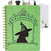 Wicked Tab Journal Notebook, Spiral Bound, 96 Lined Pages, 8 x 7 inches, Elphaba