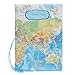 Topunion World Map Perspective Passport Holder Click to Open Expanded View World Map 3D Passport Cover (Blue)