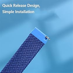 22mm Waatch Band, Braided Solo Loop Compatible for