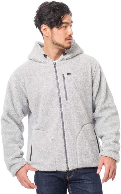 Amazon ビラボン メンズ 保温 フリース フルジップパーカー Polartec Ai012 019 Sheep Boa Fleece Blson サーフ おしゃれ Gry グレー Us Xl 日本サイズxl相当 トレーナー パーカー 通販