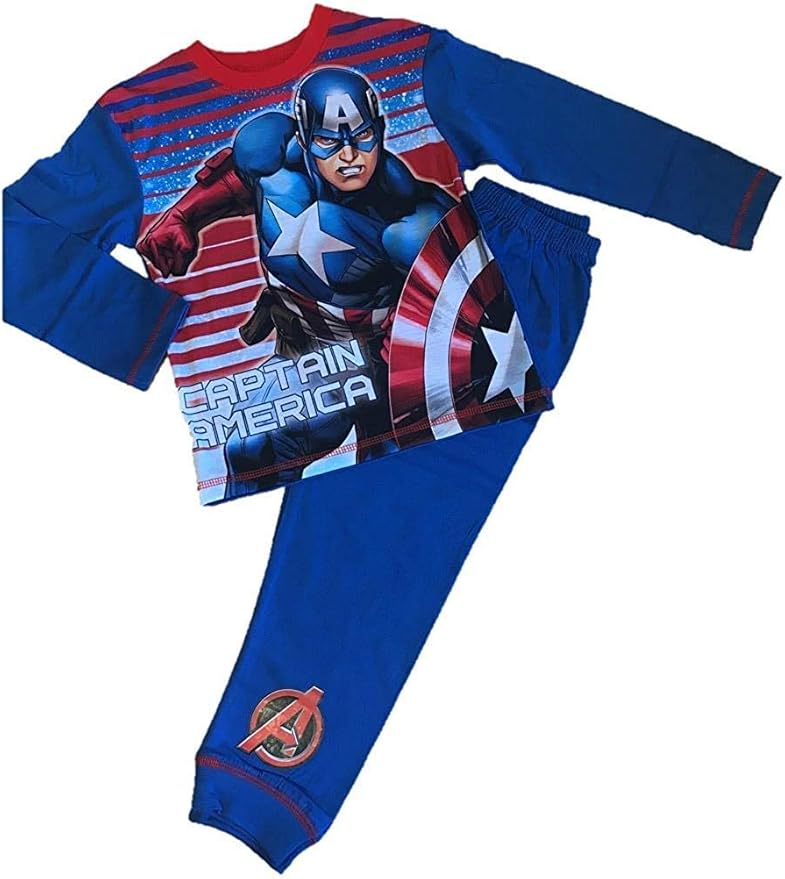 Boys Pajamas Set Marvel Avengers Captain America Pyjamas Amazon.co.uk