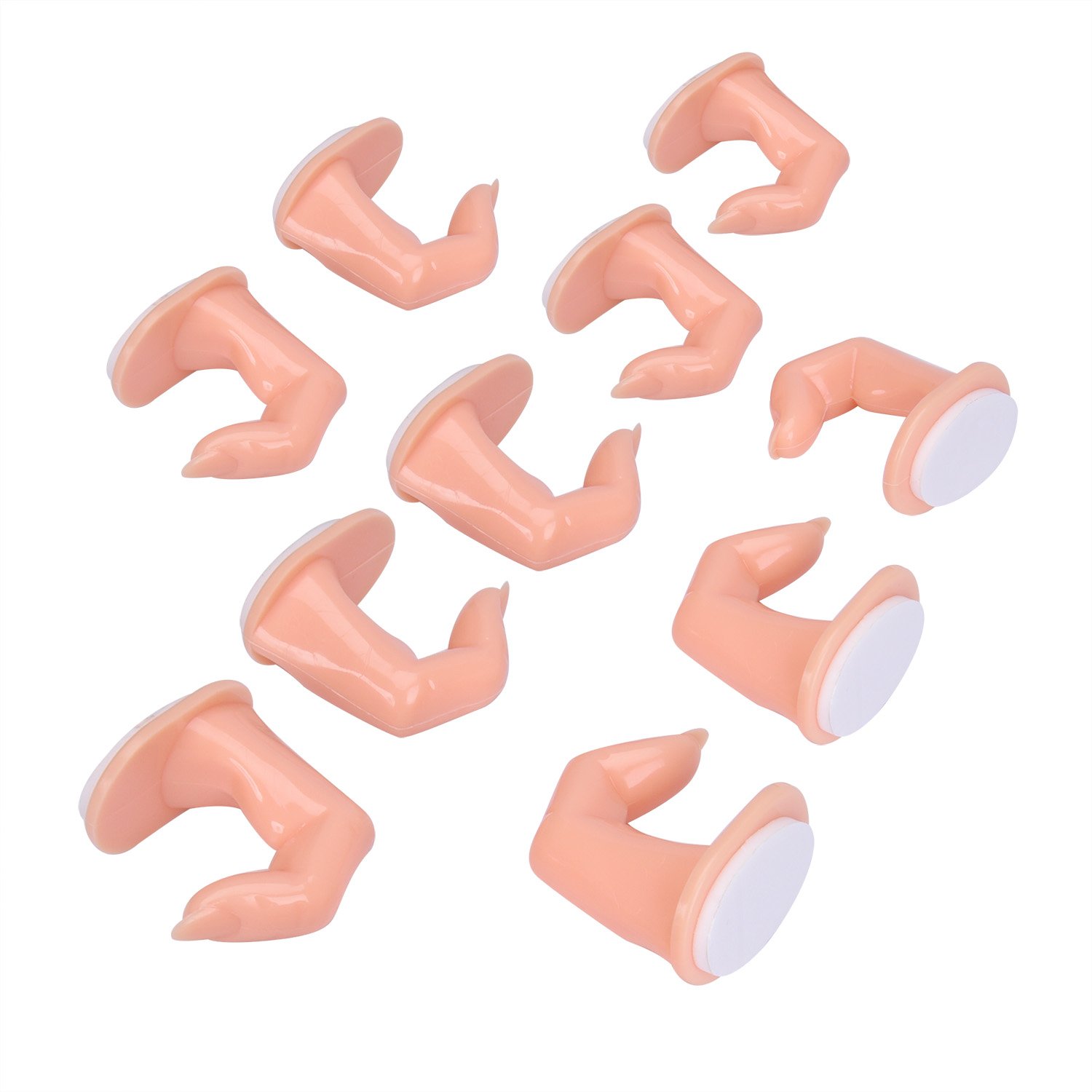 Mudder Practice Fingers Training Practice Fingers Decoration Training Fingers for Acrylic, Gel and Nail Art, 10 Pack: Beauty