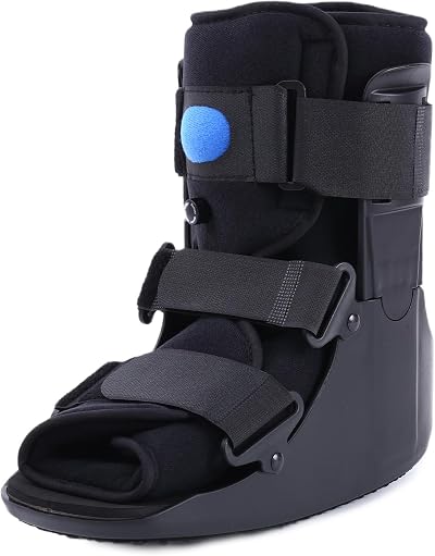 GHORTHOUD Inflatable Walking Boot Air Cam Walker Fracture Boot Black L
