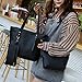 Set of 3PCS Women Large Shoulder Bag Cross-body Bags Leather Handbag Cheap for Girl by TOPUNDER B