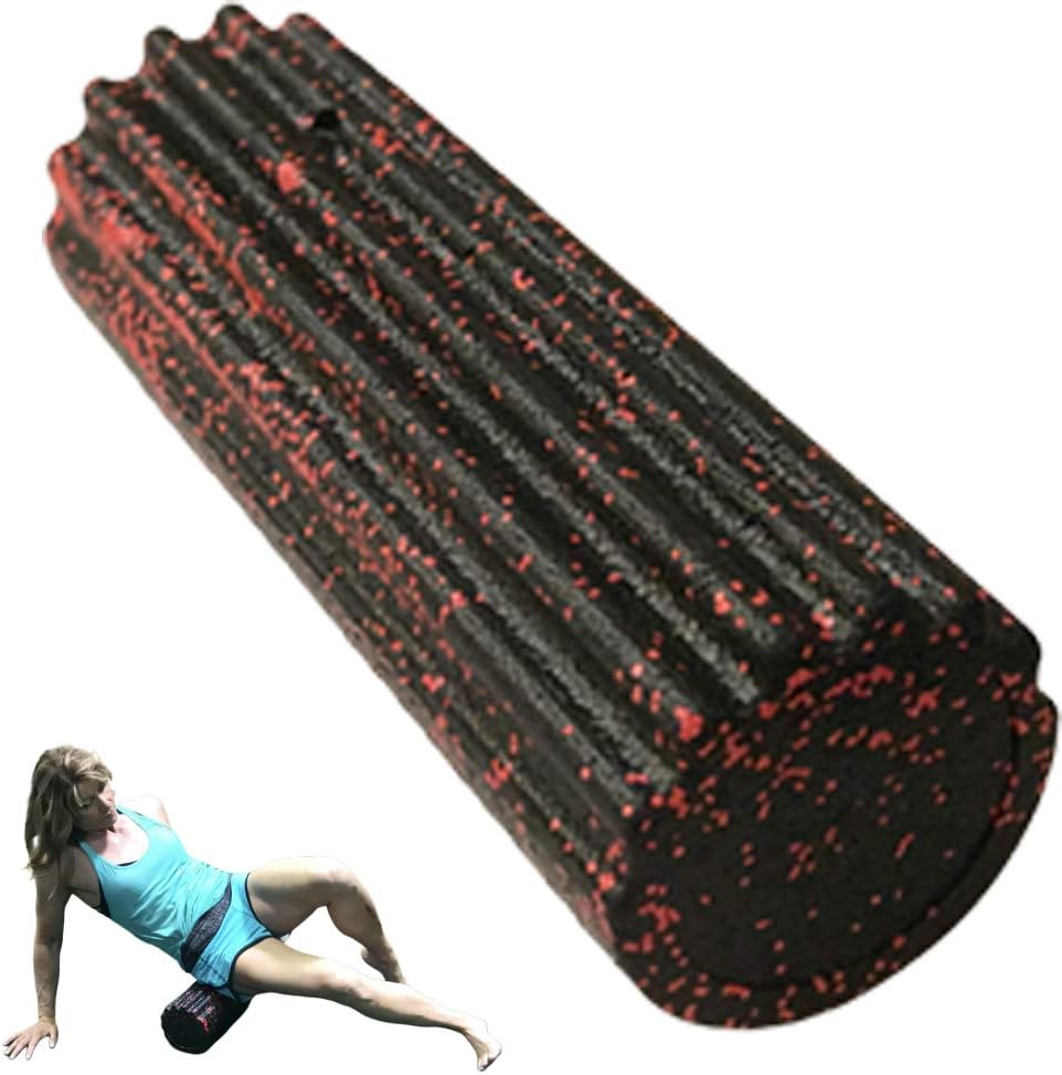 WODFitters Foam Roller with Dual Surface for Effective Trigger Point Massage and Muscle Recovery Even After The Toughest Exercises, Workouts and WODs - High Density Body Roller with Free Carrying Bag