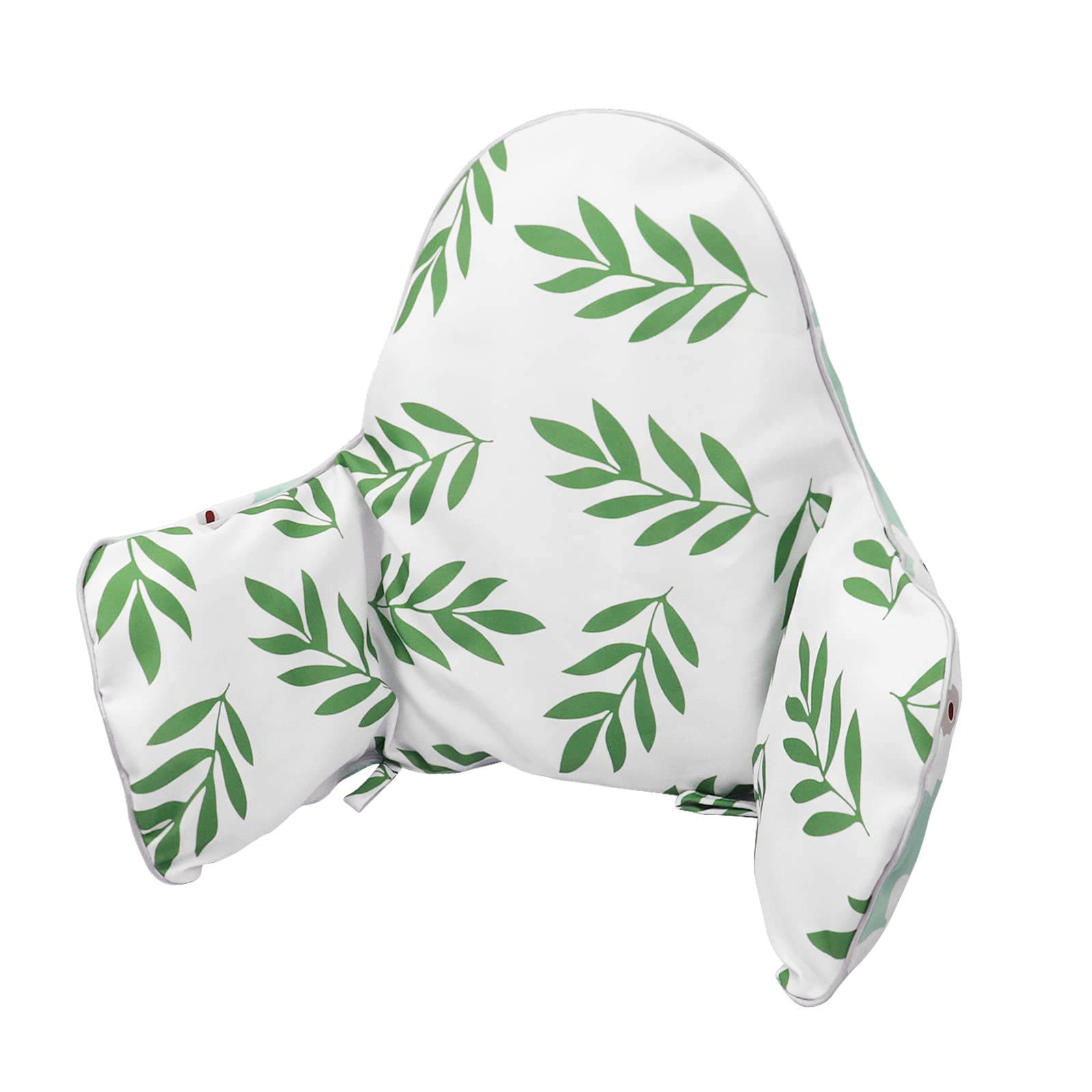 LLHQAMT Cushion for High Chair, Chair Pad IKEA Antilop Highchair, Seat Pad, Built-in Inflatable Cushion, Soft and Comfortable, Baby Sitting More Comfortable (Green Leaf)