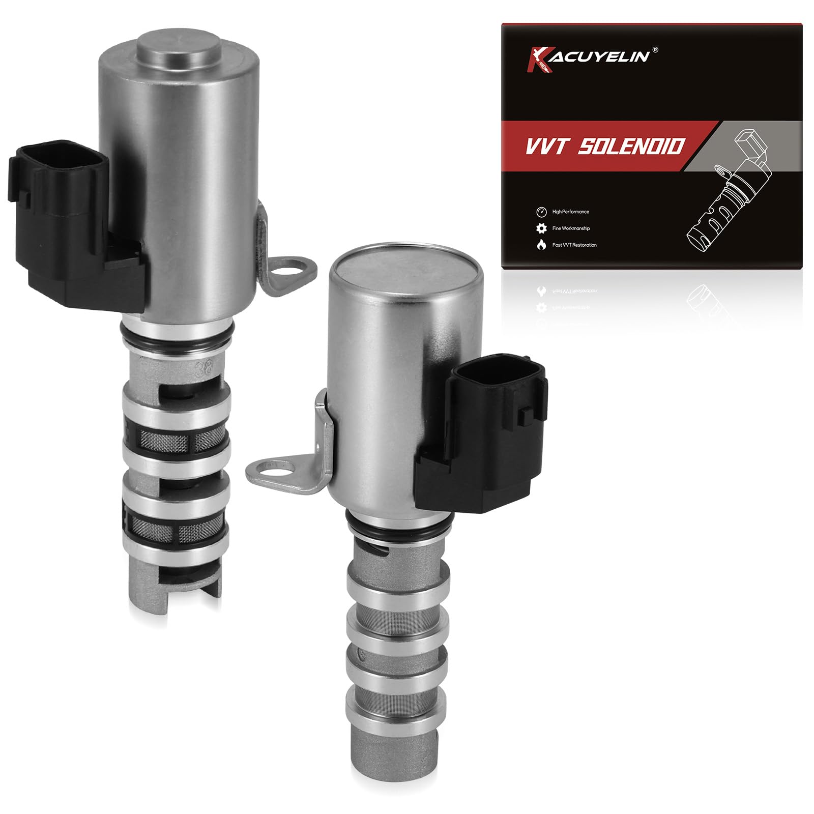 Photo 1 of 916923 917294 Engine Variable Valve Timing VVT Solenoid Intake and Exhaust Oil Control Valve Solenoid Compatible with Infiniti EX35 FX35 FX37 G25 G35 M35 Q60 QX50 Nissan 350Z GTR 2007-2018 2PCS