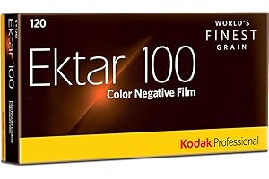 Kodak 831 4098 Ektar 100 Professional ISO 100, 120mm, Color Negative Film, 5 Roll Per Pack