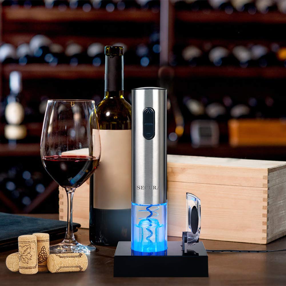 Secura Stainless Steel Electric Wine Opener Foil Cutter (Stainless Steel) by Secura