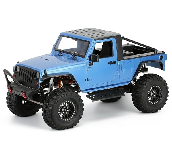 1/10 RC PICKUP BODY SHELL KIT UNASSEMBLED – 313MM WHEELBASE WRANGLER PICKUP BODY,FOR RC CRAWLER AXIAL SCX10 SCX10 II 90046 DIY (BLACK)