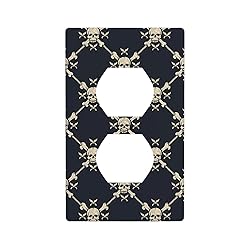 Moslion Skulls Wall Plate Outlet Cover Nautical