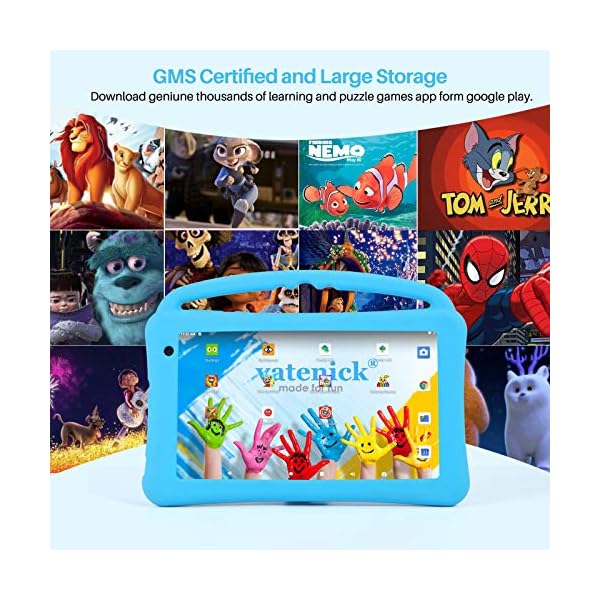 Kids Tablets 7 Inch IPS HD Display QuadCore Android 10.0 Pie Tablet PC for Kids GMS Certificated 2GB RAM 32GB ROM WIFI…