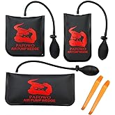 3-PCS Air Wedge Bag Pump, 350 LB Load Air Shim, Leveling &amp; Alignment Tools | Inflatable Shim Bag, Door Cabinet Appliance, S/M/L Sizes, Easy Leveling, Car Window, Furniture Install, Commercial Grade