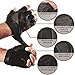 Gym Workout Gloves – Weight Lifting Training Fitness Gloves for Men And Women Heavy Duty Protection – Weightlifting Sport Crossfit Gloves For Exercise – Premium Leather Fingerless Gloves