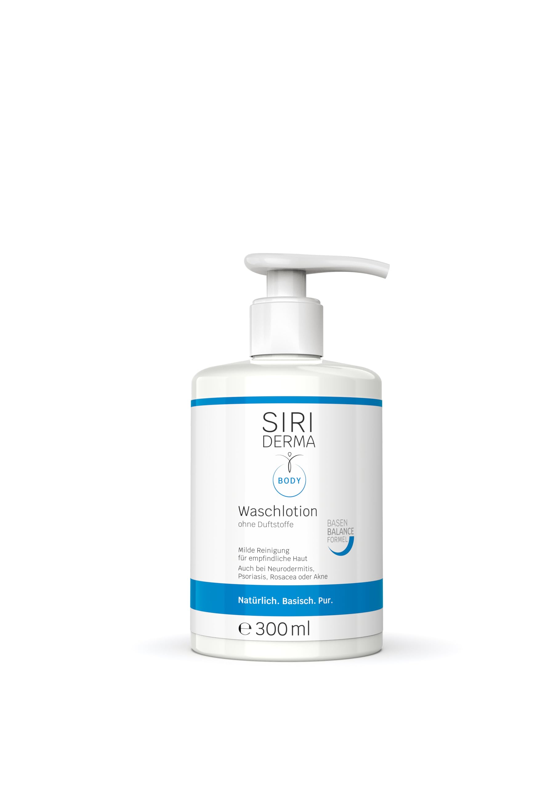 SIRIDERMA Pure Basic Wash Lotion | Fragrance | 300 ml | Vegan Cleansing Lotion for Face, Hands and Body