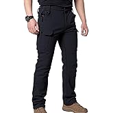 HOANCAQH Men's Tactical Cargo Pants, Waterproof Winter Work Pants, Men's Winter Trousers ,Winter Tactical Style