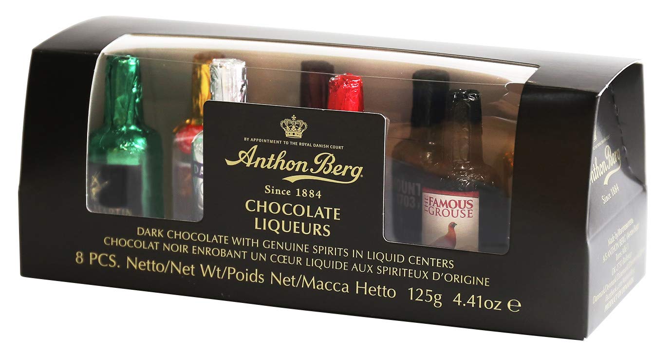 Buy Anthon Berg Chocolate Liqueurs Famous Liqueur Brands 8 bottles 125g With a Delicious