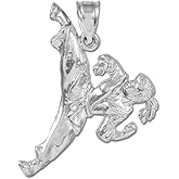 925 Sterling Silver Karate Martial Arts Sports Charm Pendant