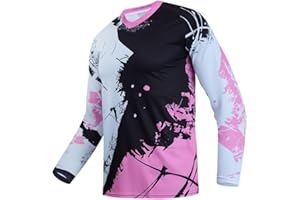 YOUALSO Dirt Bike Jersey for Youth, Kids Mountain Bicycle Shirt Long Sleeve for Motorcycle Motocross BMX Moto Mx Offroad Racing