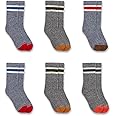 Carhartt Boys' Little Midweight Camp Crew Sock 6 Pack