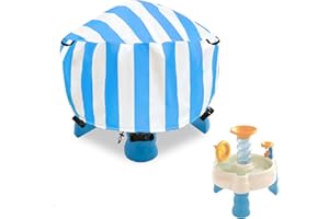 Okcool Kids Water Table Cover for Spiralin' Seas Waterpark Play Table,Sand Water Table Cover, A Wide Selection of Cute Colors and Patterns(Pink,34''DIA x 18''H)