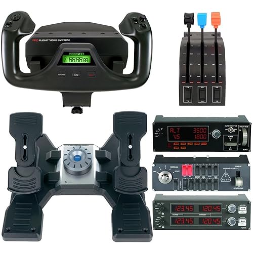 Realistic Flight Control Yoke For PC And Mac Logitech G Saitek PRO