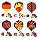 WINMAX Dart Flights 30 Sets (90 Pcs) Standard Shape National Flag Durable PET Flights for Steel Tip Darts, Perfect Accessories Equipment Supplies for Dart Games