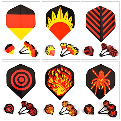 image for WIN.MAX WINMAX Dart Flights 30 Sets (90 Pcs) Standard Shape National F