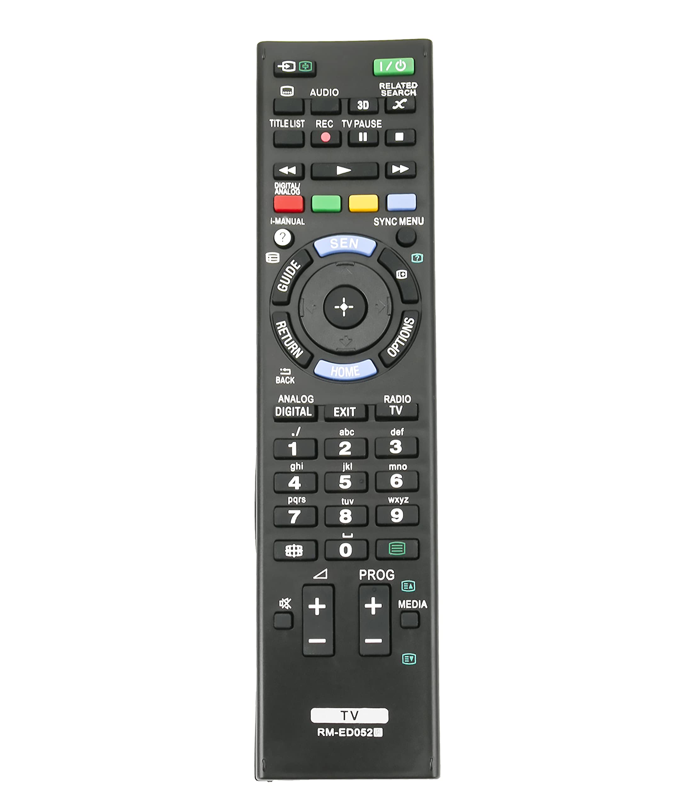 AULCMEET RM-ED052 sub RM-ED053 Replacement Remote Control Compatible with Sony 4K OLED Smart TV KD-55X9005A KDL-55W809A KDL-47W809A KDL-42W809A KDL-55W808A KDL-55W805A KDL-47W805A