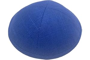Jewish Hat Kippah Skull Cap Linen Yarmulke Head Covering, Multiple Colors Available